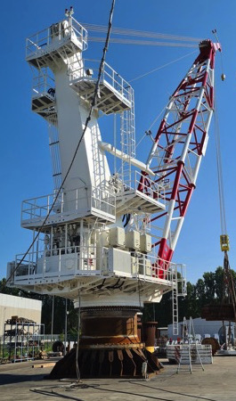 80 TON PELLEGRINI OFFSHORE CRANE FOR SALE