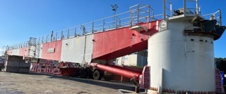 45 tons HYDRALIFT PEDESTAL CRANE FOR SALE