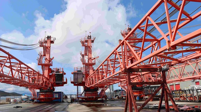 50 tons NOV lattice boom offshore cranes never used